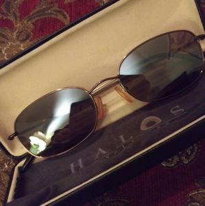 Halos designer sunglasses w/ bendable frames